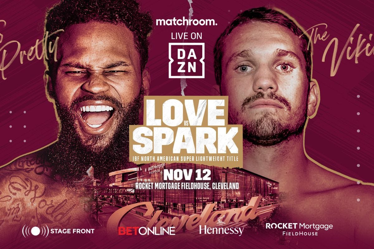 Montana Love vs Stevie Spark set for Nov. 12 in Cleveland - Bad Left Hook