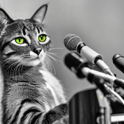 Cat gives a speech : r/StableDiffusion