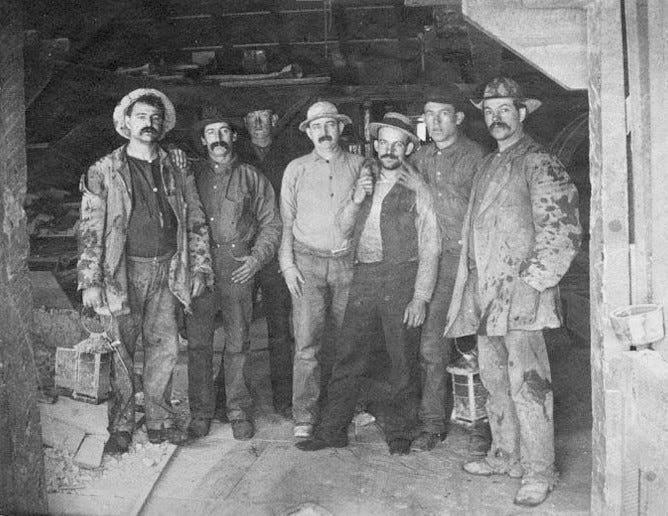 Comstock Lode miners 1880s