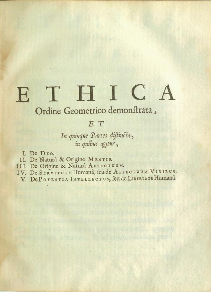 Reading Spinoza: The Ethics | Aberrant Monism