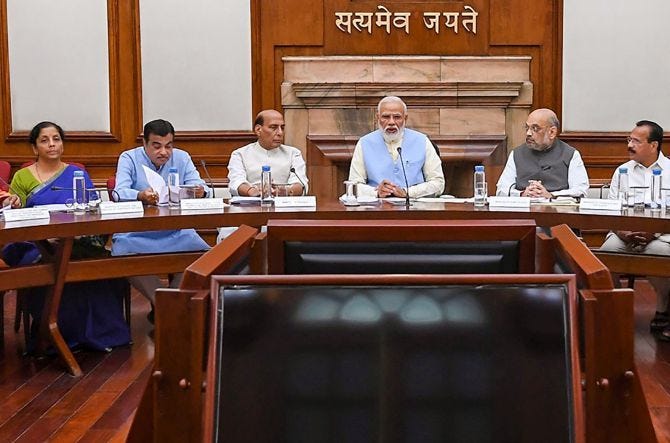 Cabinet reshuffle likely on Wednesday amid buzz of big reset - Rediff.com  India News