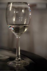 Edited in Lightroom - wine glass