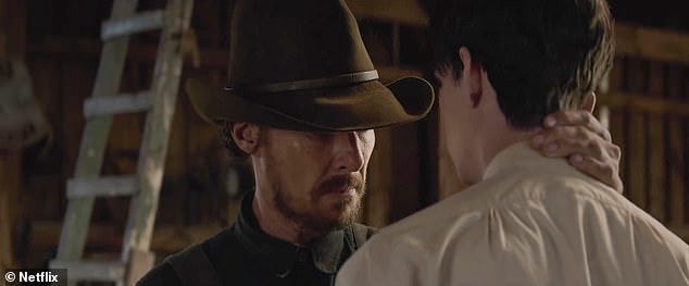Benedict Cumberbatch menaces Kirsten Dunst in Western drama The Power Of The  Dog | Daily Mail Online