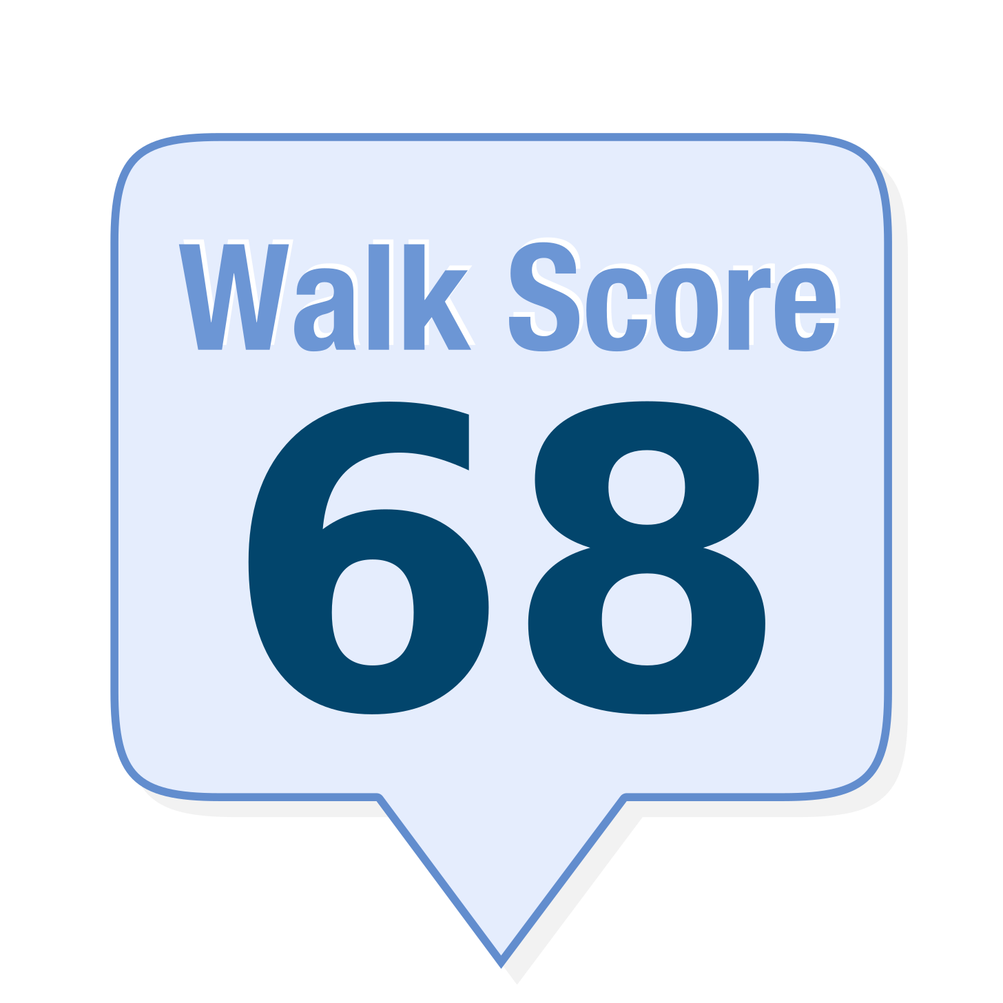 68 Walk Score