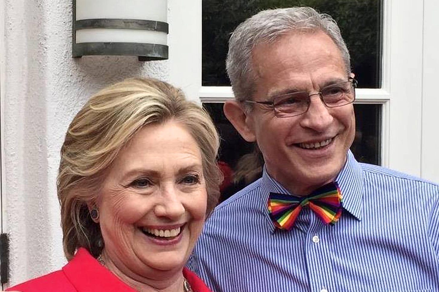 Hillary Clinton with democratic donor Ed Buck