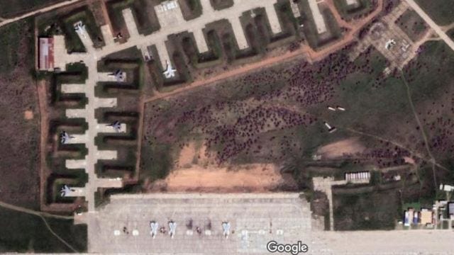 Google Maps image of Saki base