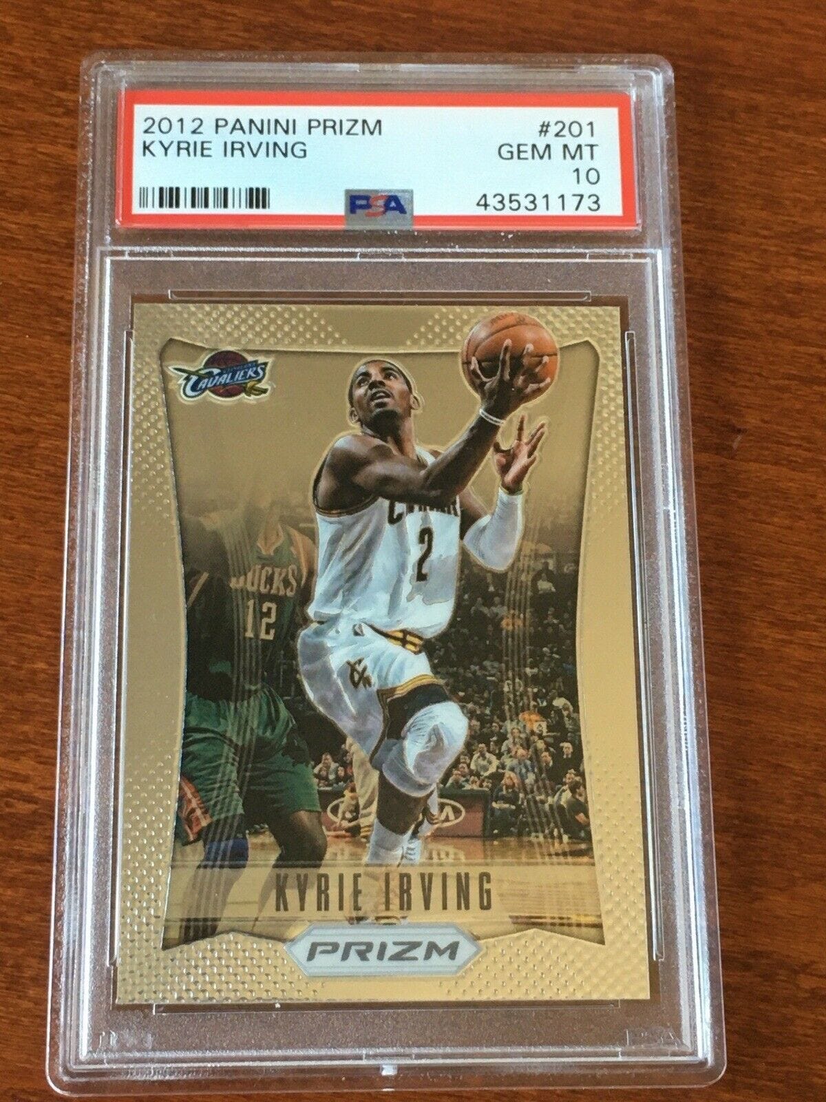 Image 1 - PSA 10 2012 Panini PRIZM KYRIE IRVING #201 RC rookie Great GEM MINT investment!