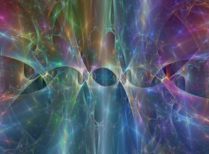 abstract: tangled galaxy.