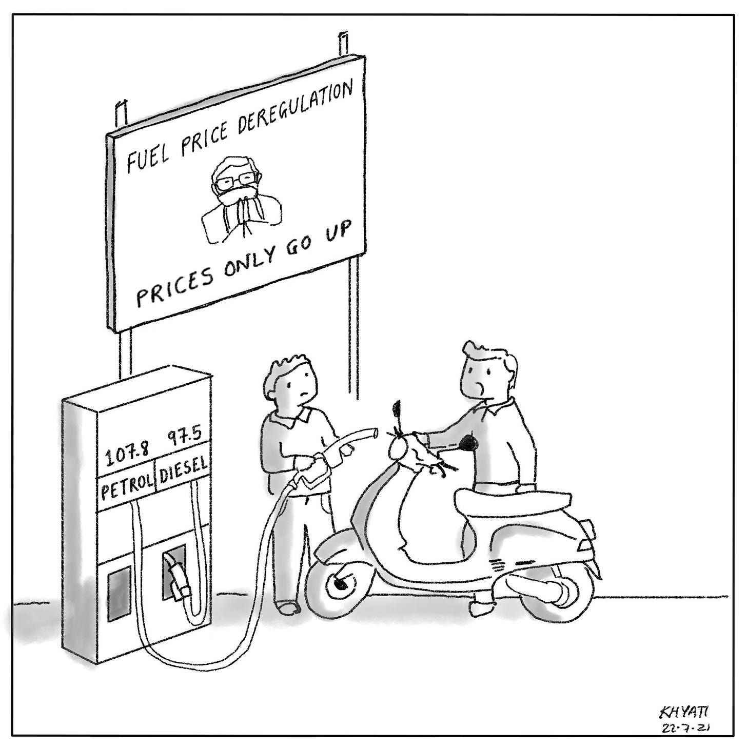 comic on Fuel Price deregulation