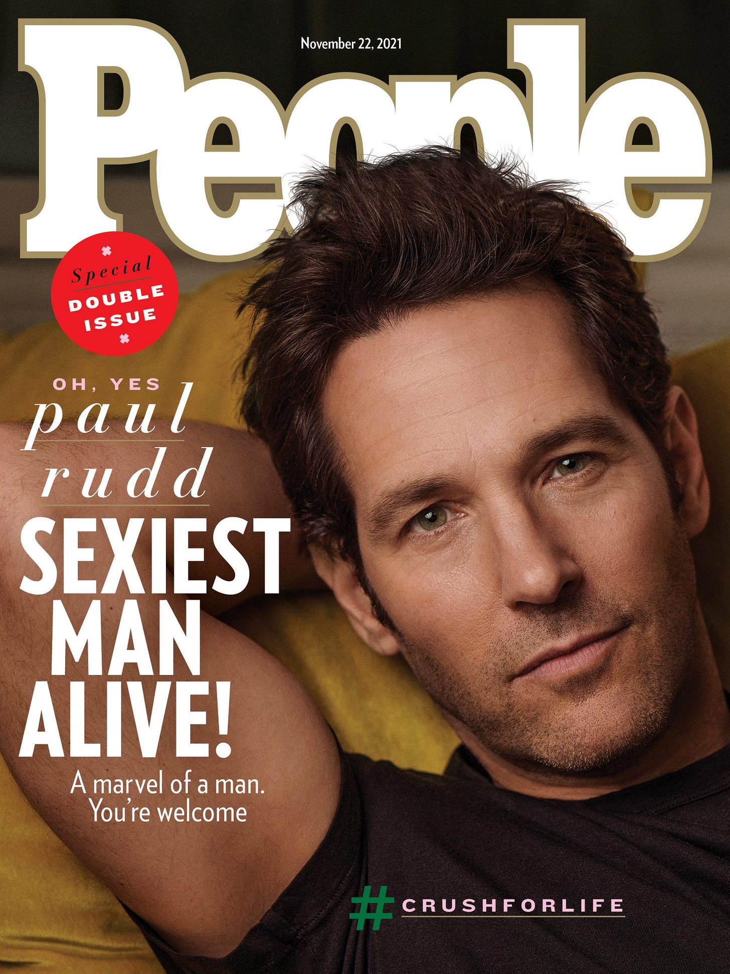 Herec Paul Rudd je podle magazínu People nejvíc sexy muž světa.