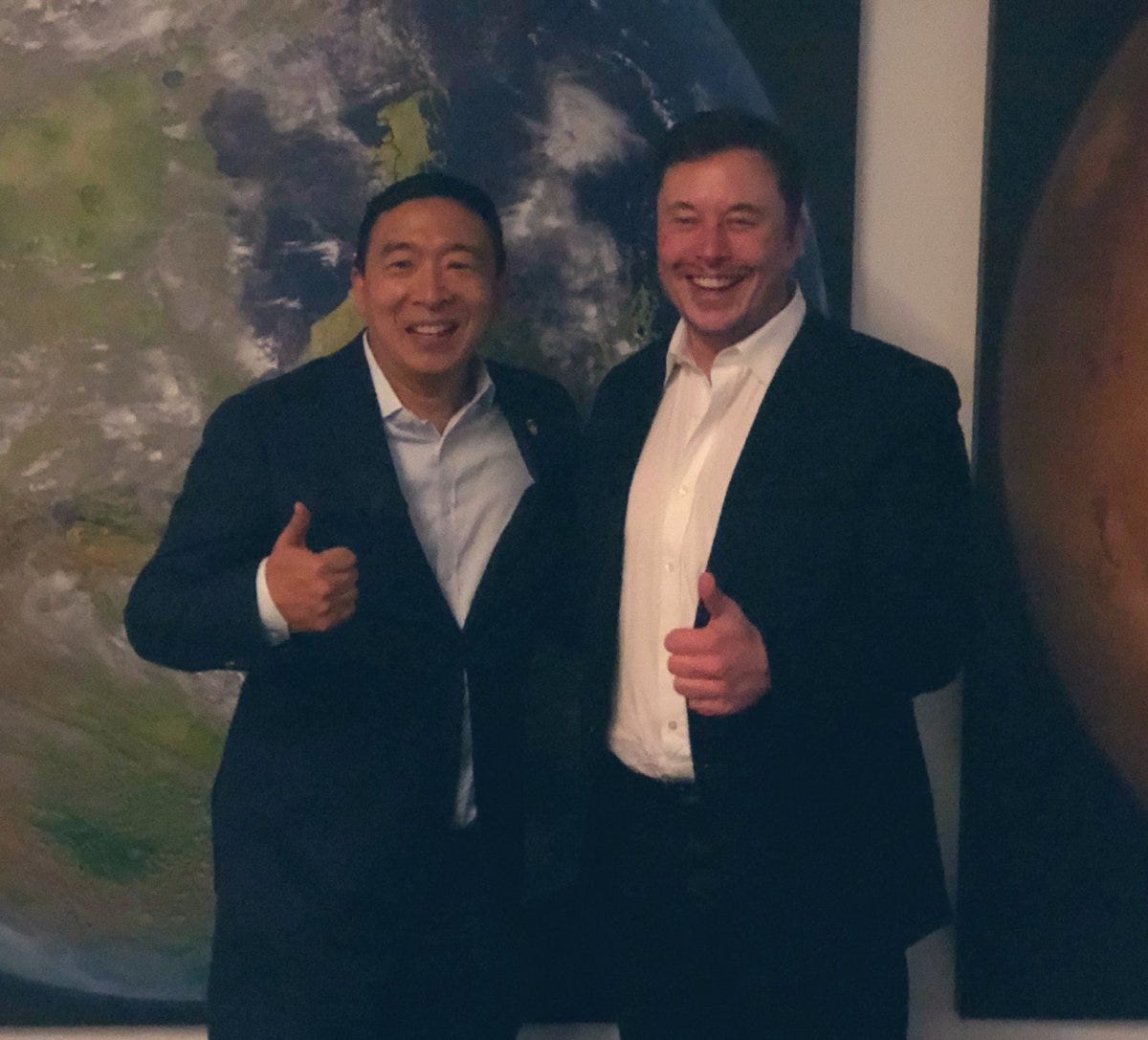 Andrew Yang🧢🗽🇺🇸 on Twitter: "Thank you @elonmusk for all that you do -  you lead us all to think bigger about the future. 😀👍🚀… "