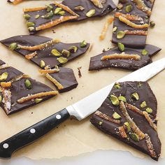 Bittersweet-Chocolate Bark with Candied Orange Peels Recipe - Grace Parisi | Food & Wine