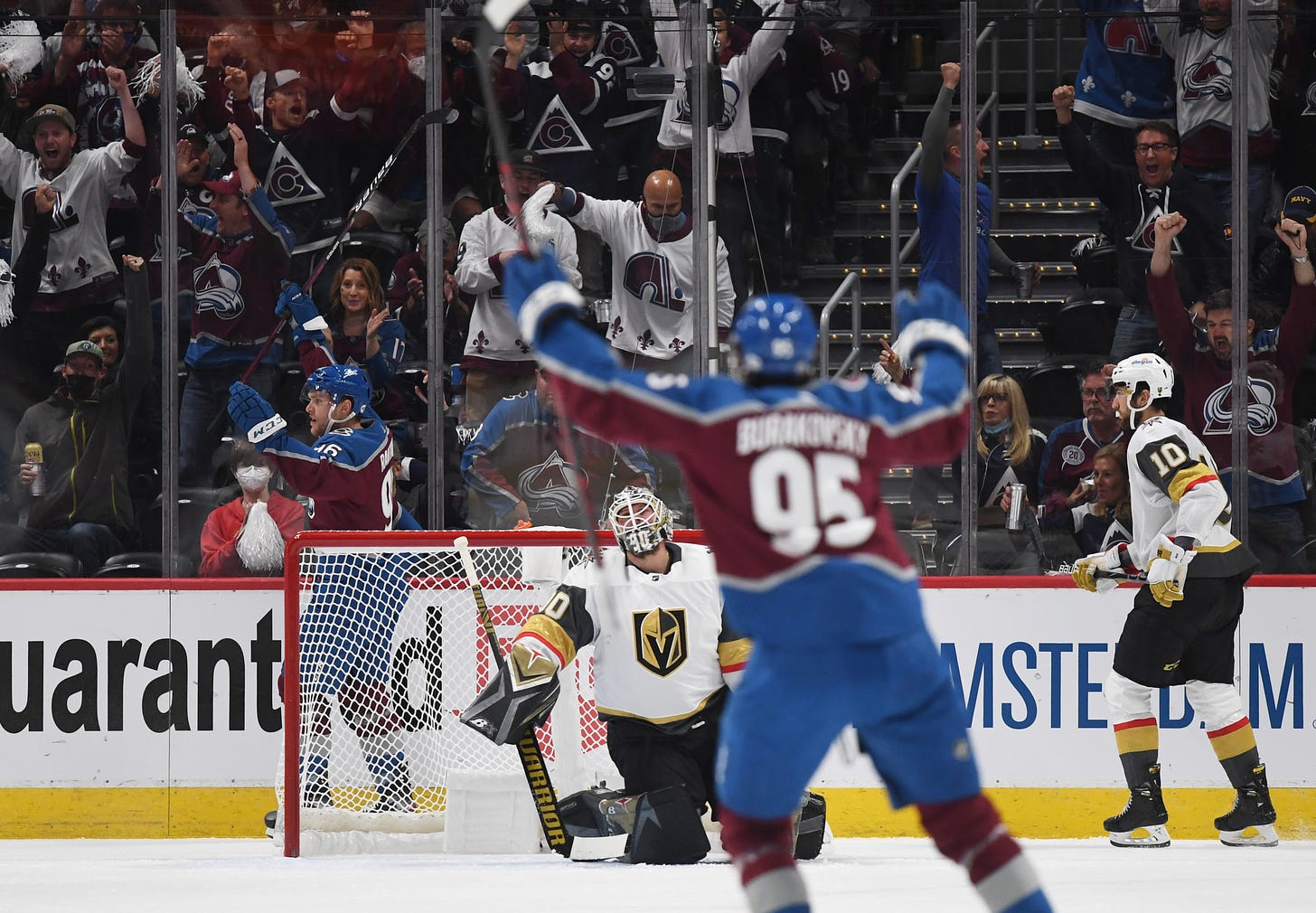 Avalanche crushes Golden Knights 7-1 in chippy Game 1 – The Denver Post