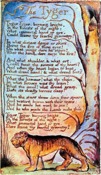 The Tyger,&quot; by William Blake - Tweetspeak Poetry