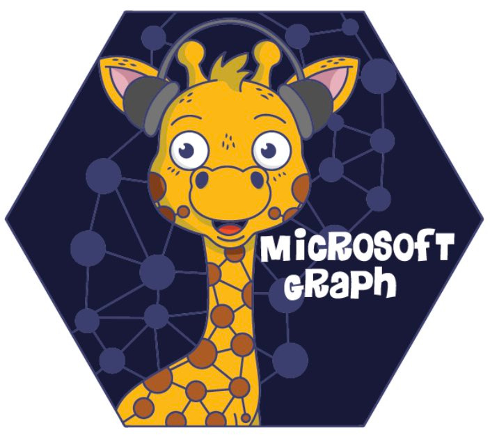 Microsoft Graph g-raph giraffe sticker.