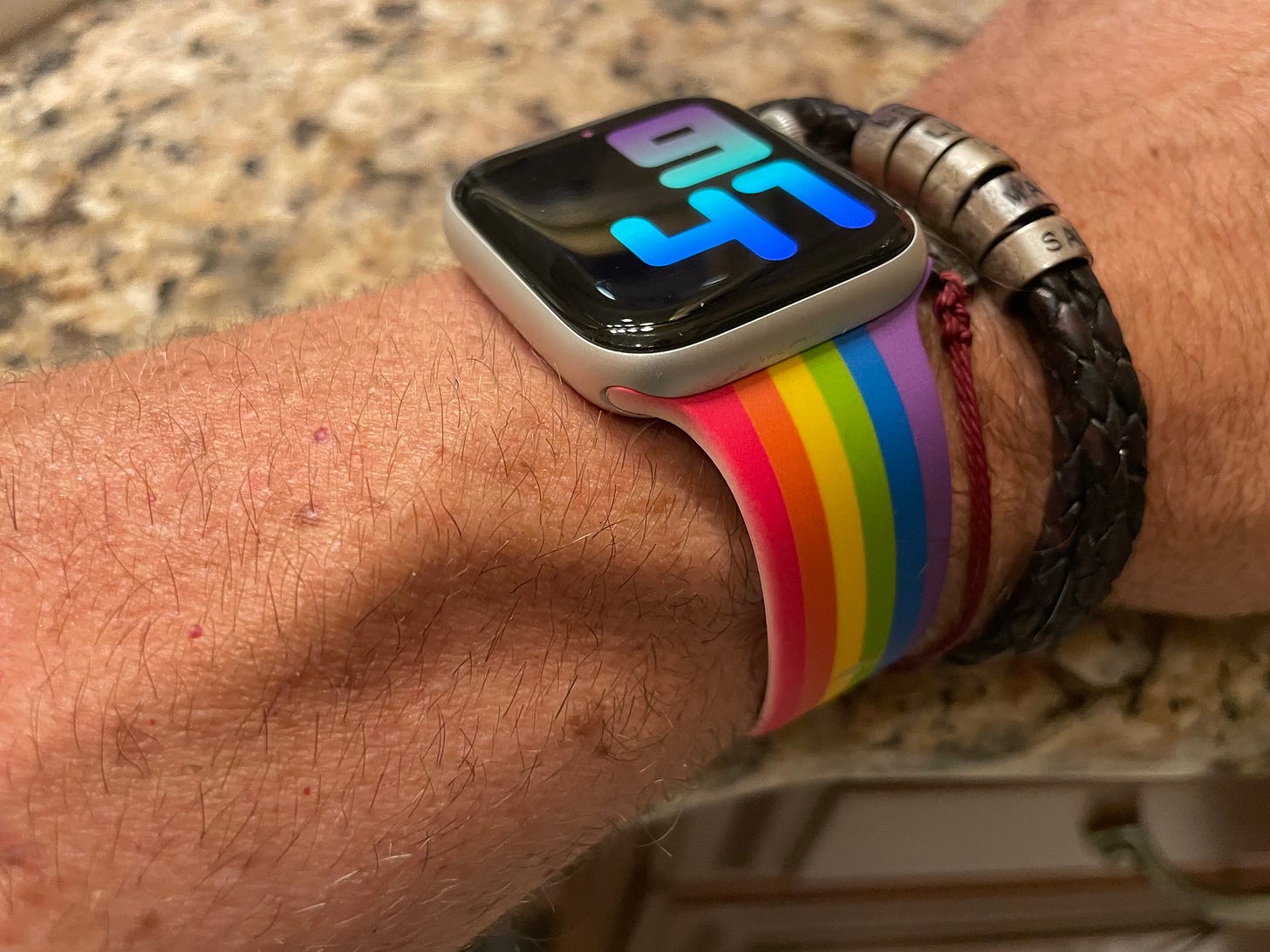rainbow watchband