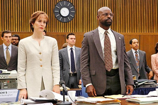 Sarah Paulson and Sterling K. Brown in American Crime Story