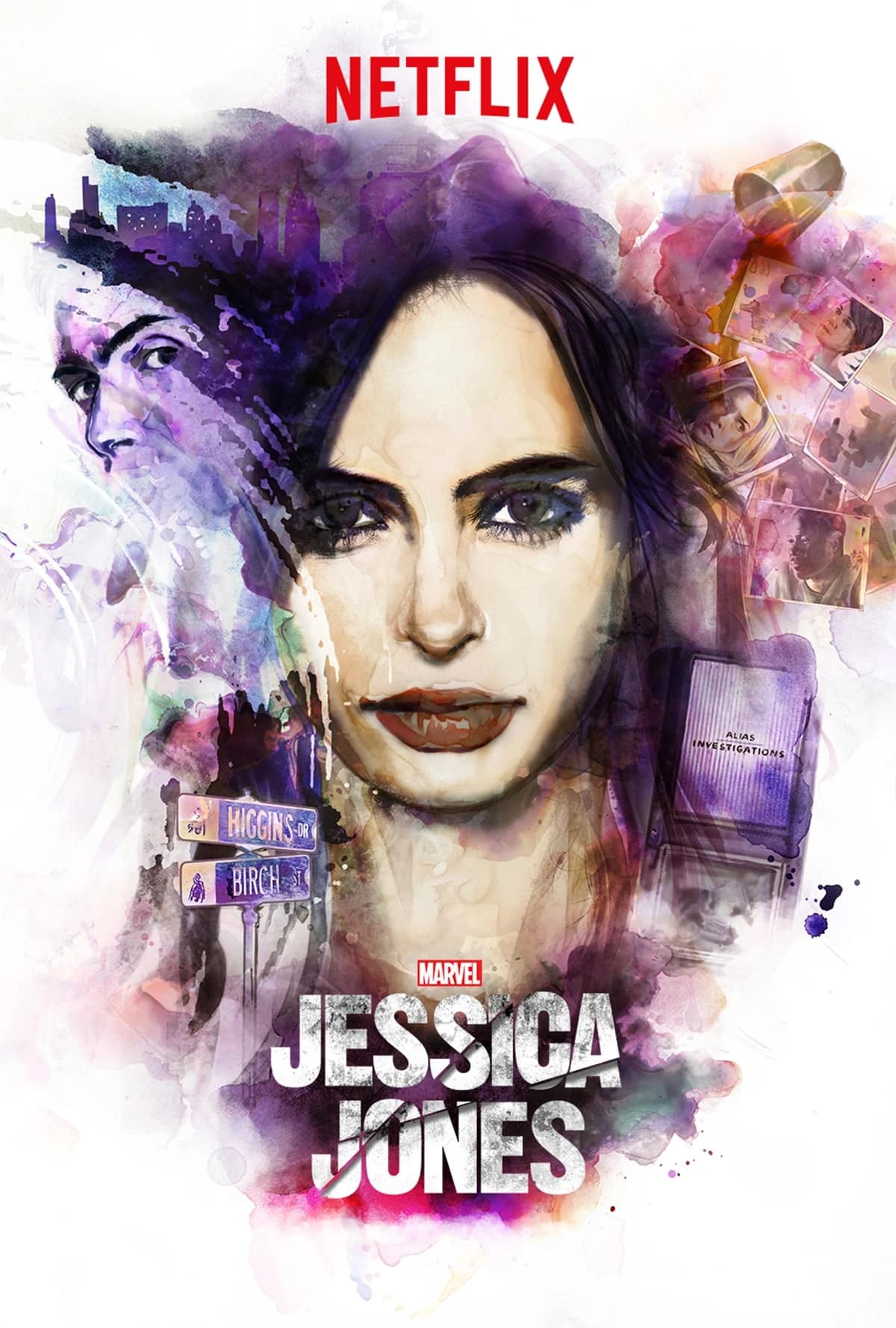 A Netflix poster for season 1 of Jessica Jones.