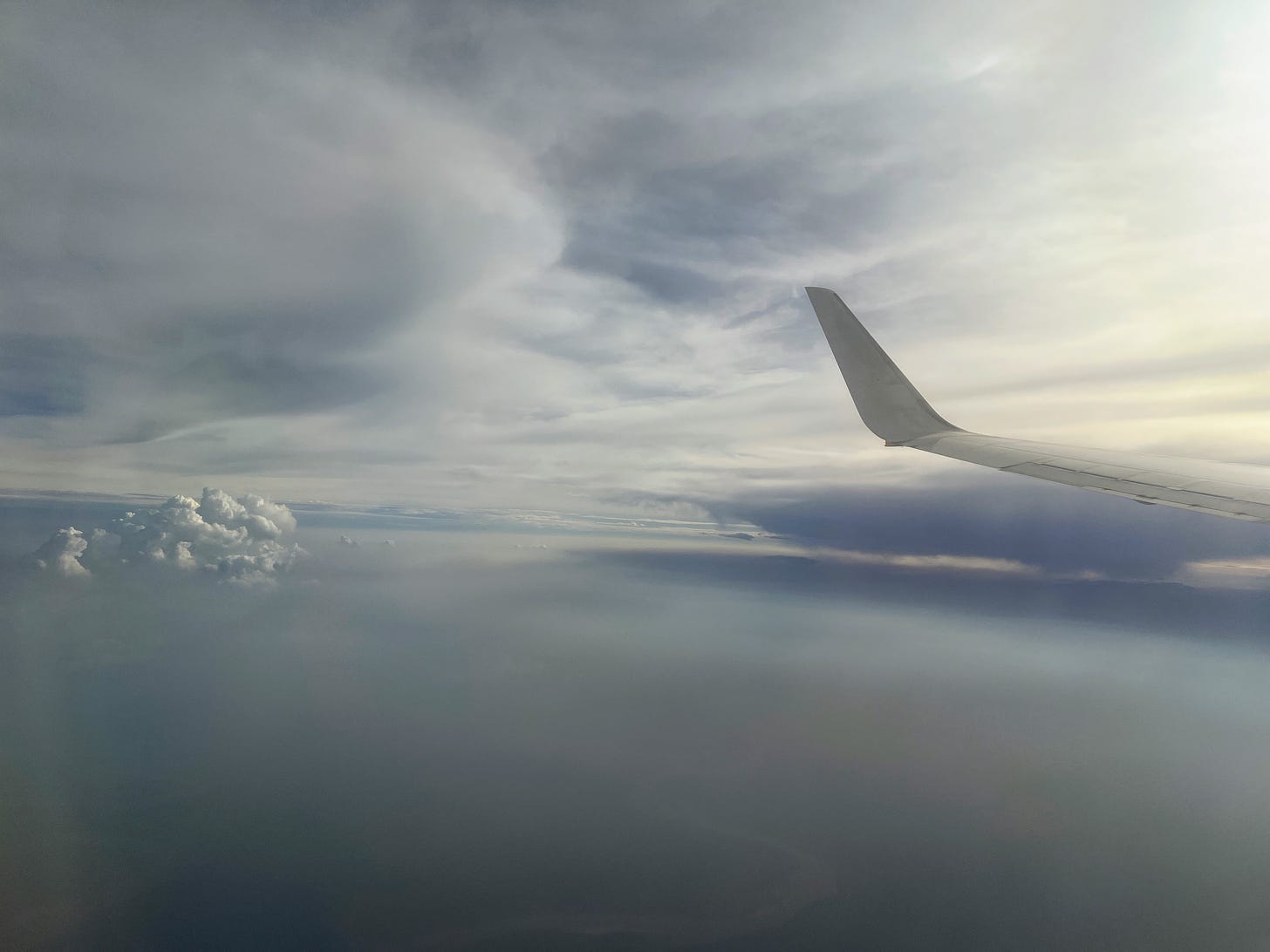 Somewhere in the clouds above Nigeria