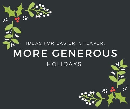 Ideas for easier, cheaper