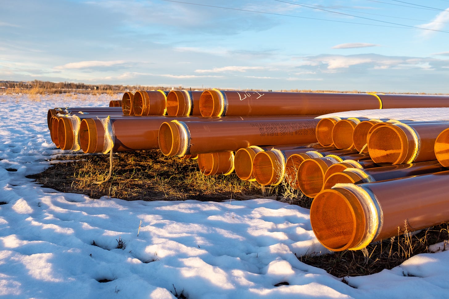Stack of pipes