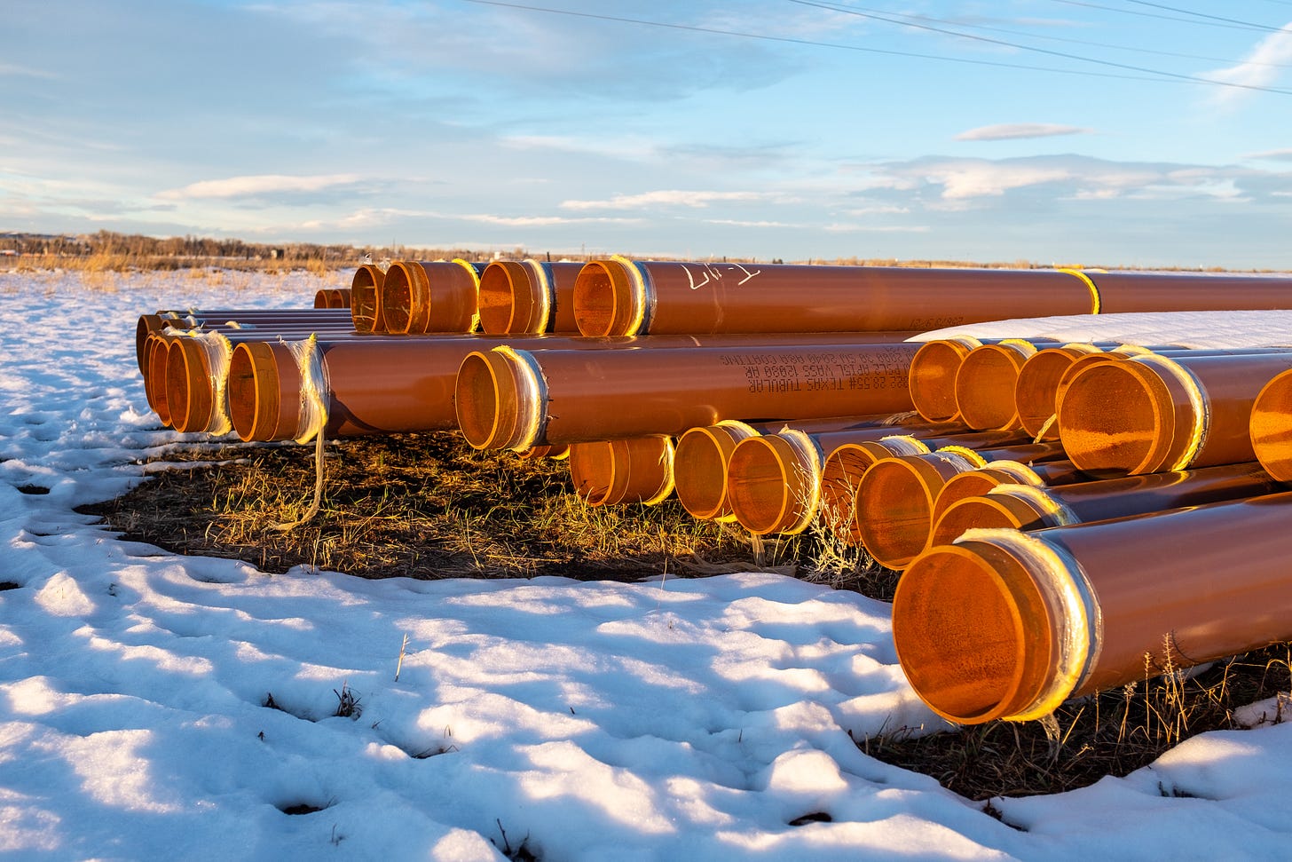 Stack of pipes