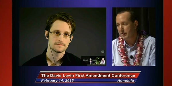 Edward Snowden at ACLU Hawaii Event on Olelo