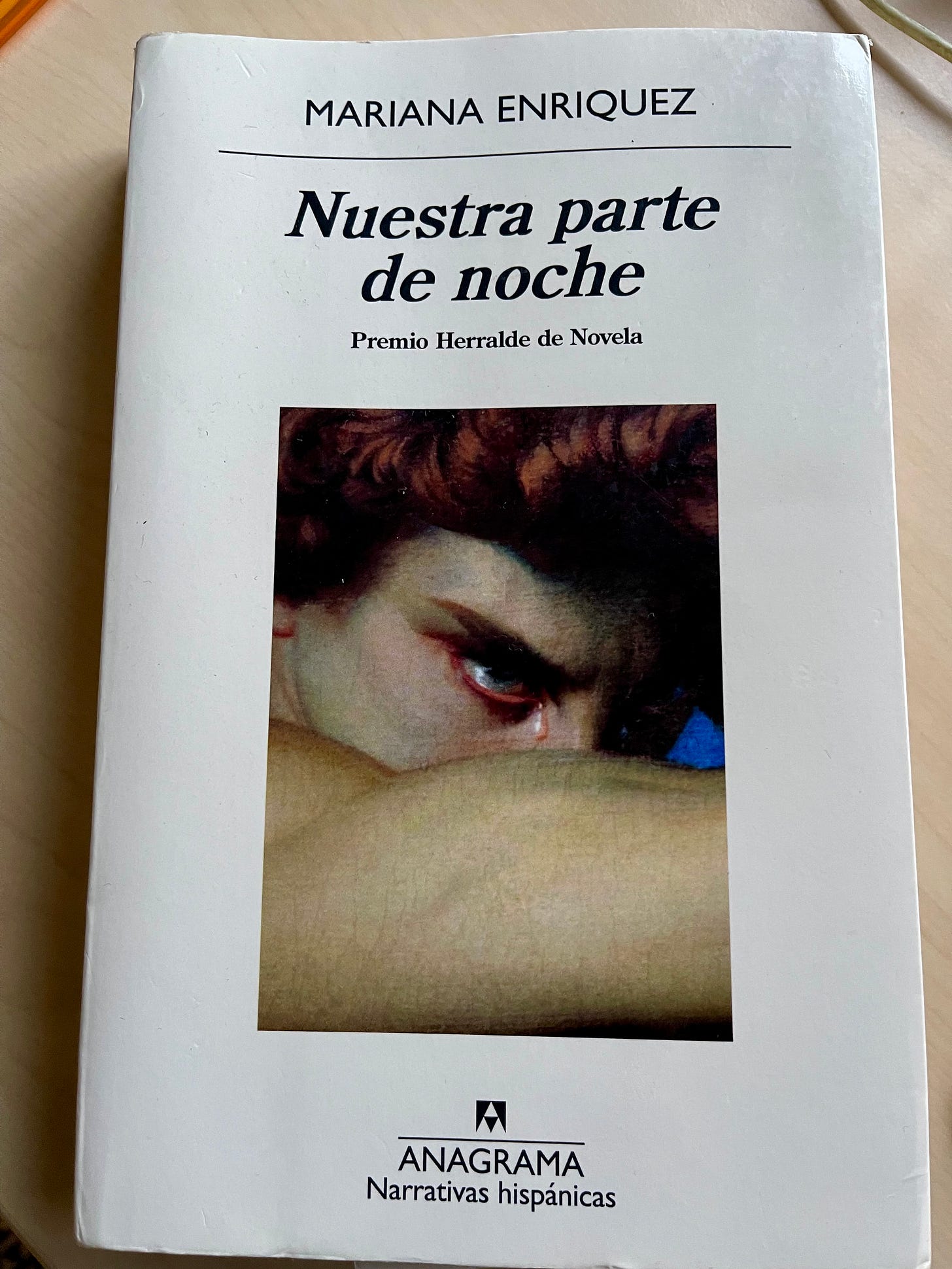 Bookcover, Spanish edition of Mariana Enríquez, Nuestra parte de noche
