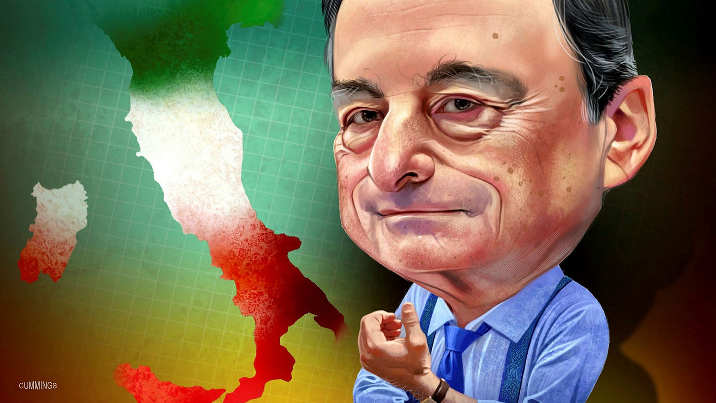 Mario Draghi: the euro's saviour called to serve Italy | Financial Times