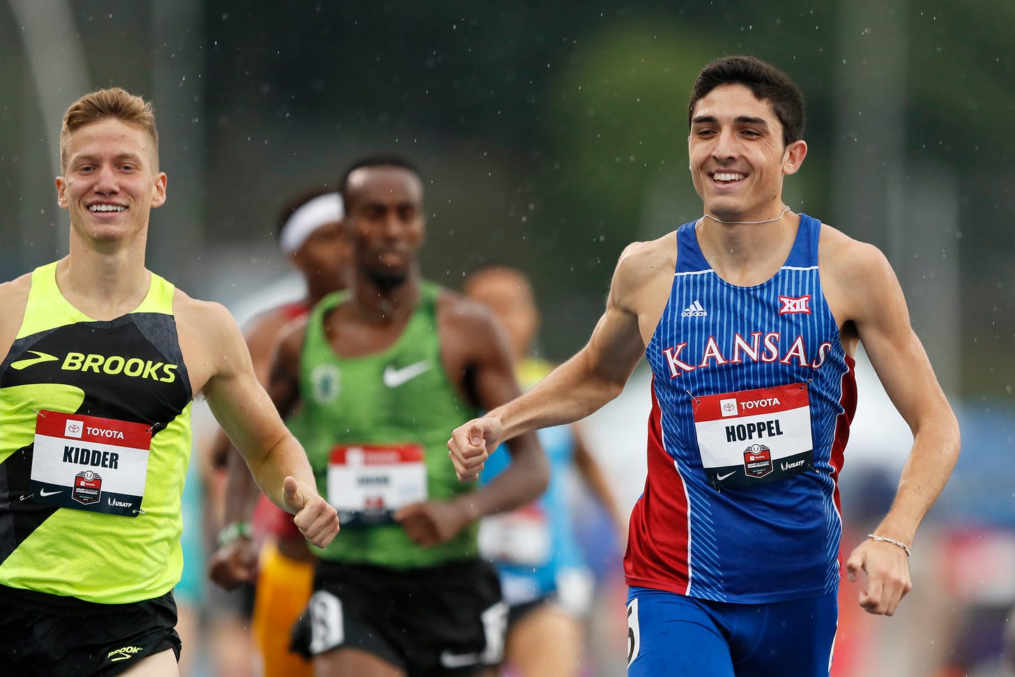 Former KU track star Bryce Hoppel runs second fastest indoor 800m in US  history
