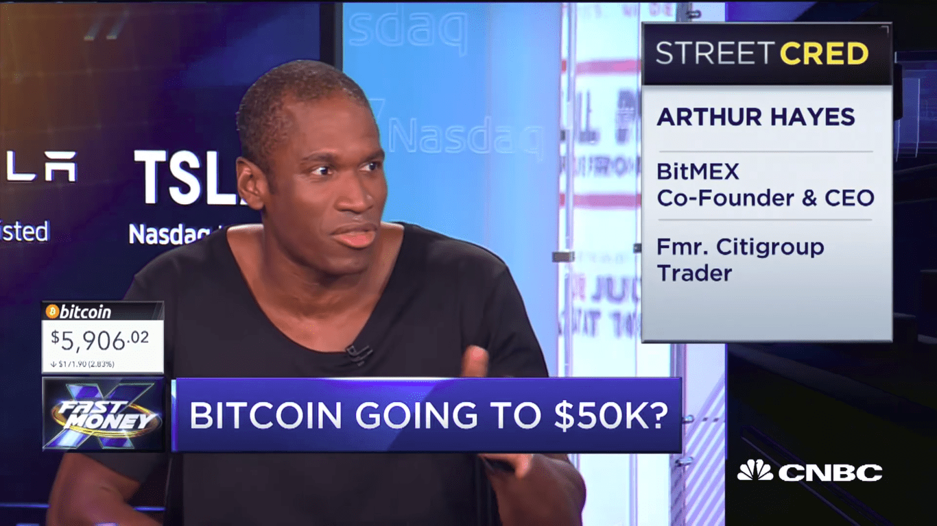 BitMEX's Arthur Hayes Predicts Bitcoin (BTC) At 50k USD By The End Of 2018  - Ethereum World News
