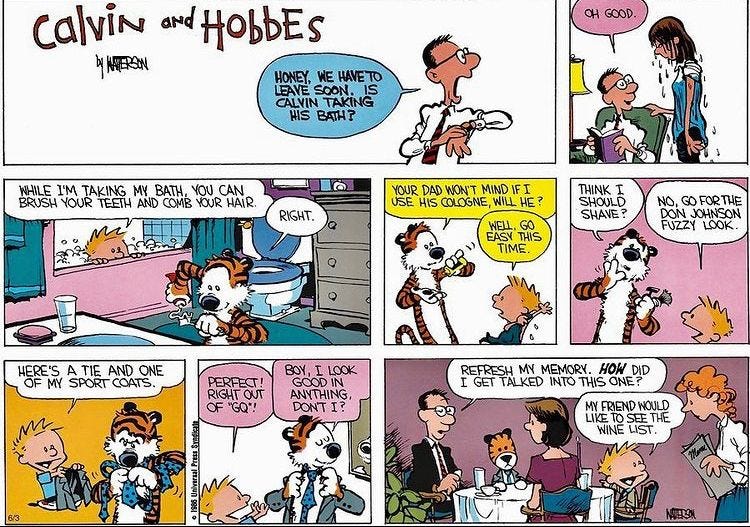 Calvin and Hobbes on Twitter: "This is probably the same reason why my  parents never took me out anywhere as a kid 😂 #CalvinandHobbes  https://t.co/aZNbky71ti" / Twitter