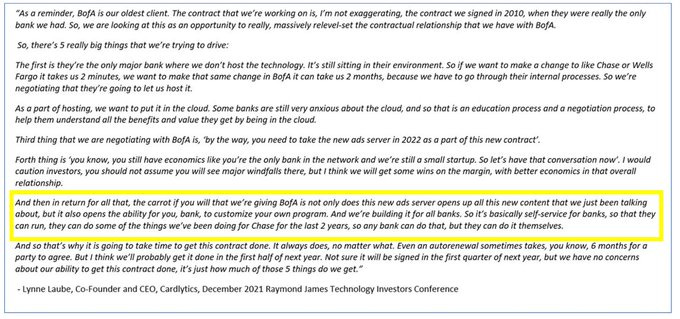 Cardlytics ($CDLX): Self-Service for Banks (Clues Chase is Using & Has the New Ad Server), Discussion on the benefits of self-service for banks, and why Chase may already have it and the new ad server. Chase, Wells Fargo, US Bank, BofA, Bank of America, Cardlytics $CDLX, Swany407, Austin Swanson, differentiation, AmEx, American Express, Customization, new banks, boosting, Engage, engagement, cash-back