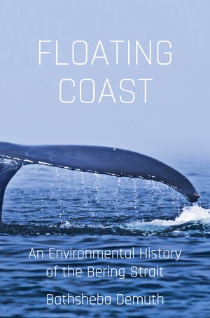 Cover of Floating Coast, includes a whale's tale 