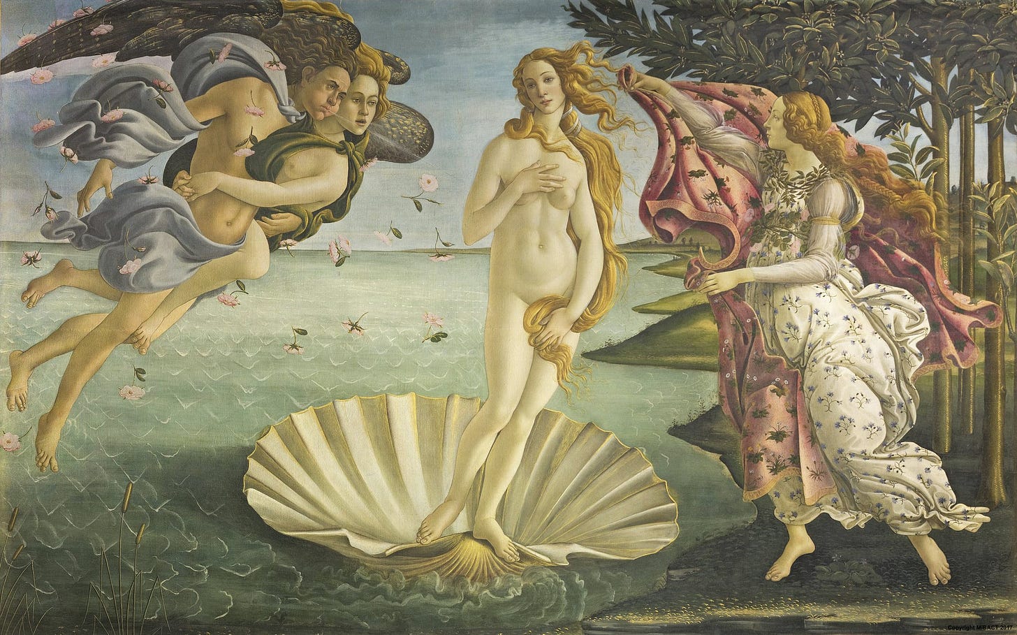 The birth of Venus by Botticelli | Artworks | Uffizi Galleries