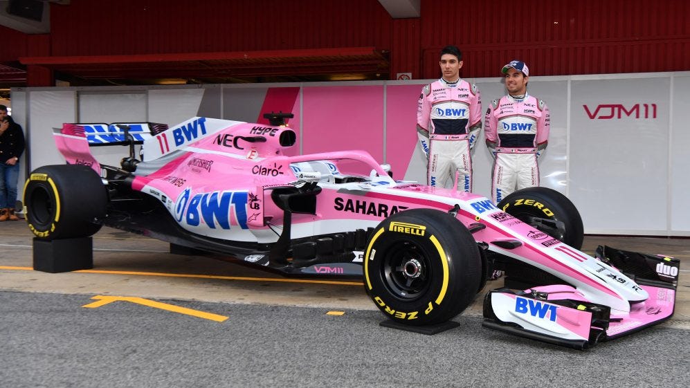 Force India take the wraps off new F1 car in Barcelona