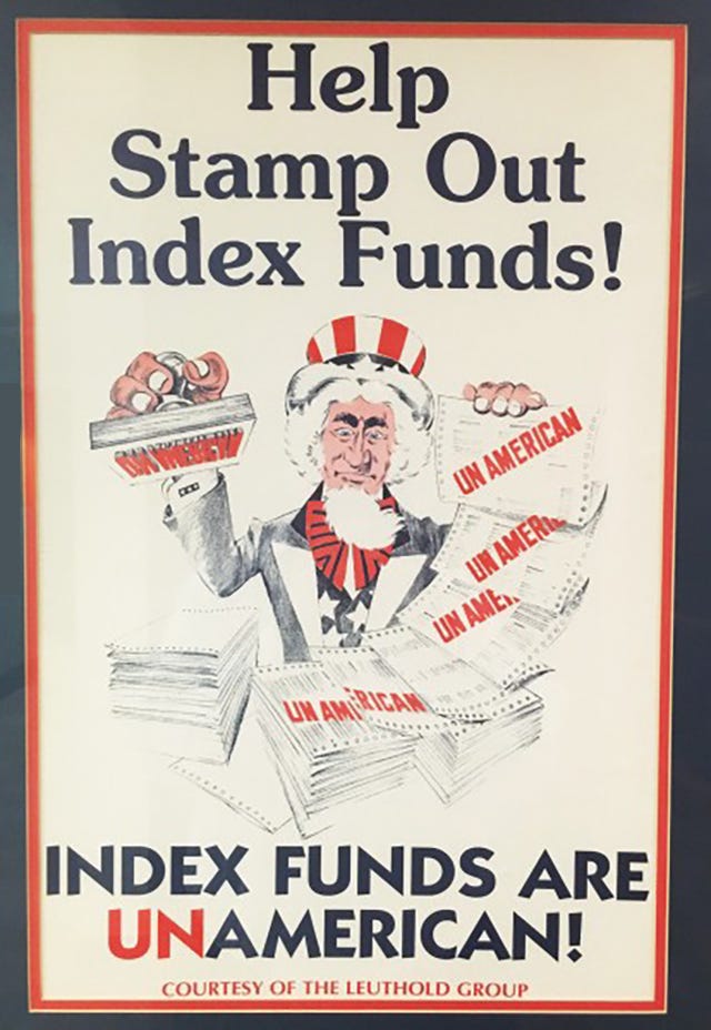 Help stamp out index funds