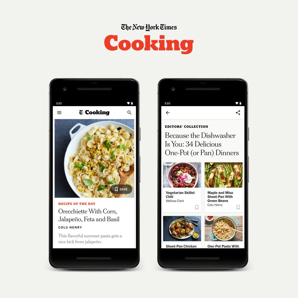 NYT Cooking Launches App on Android | The New York Times Company