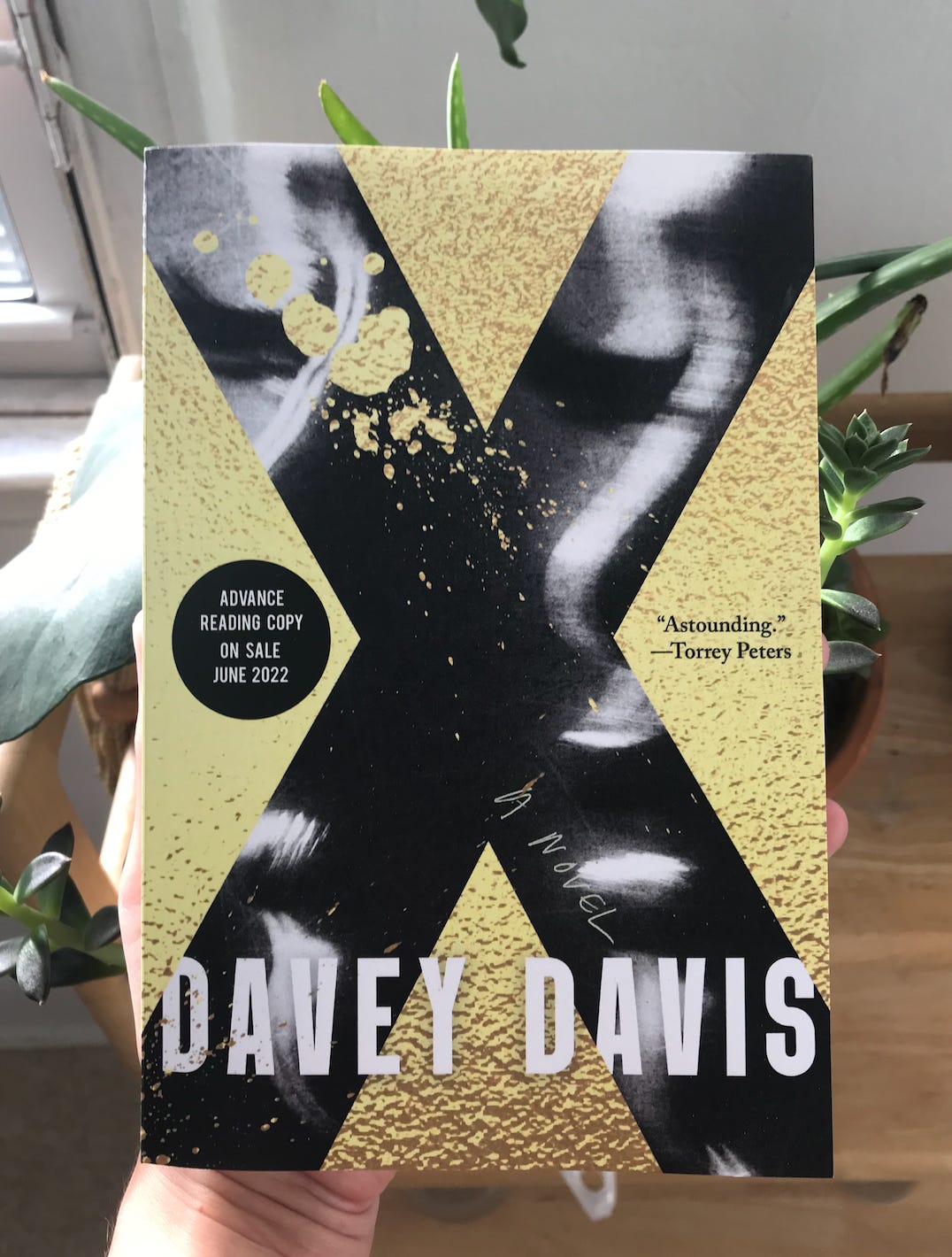 X, by Davey Davis, now available for preorder through Catapult Books