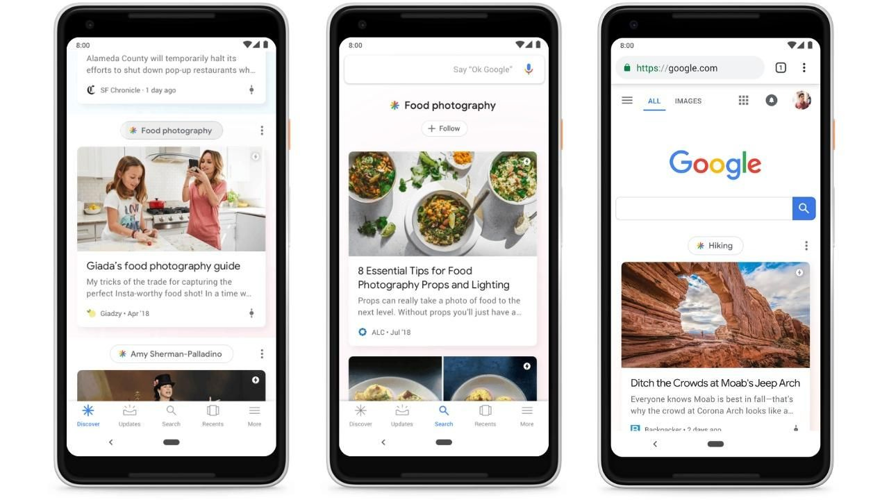 Google Feed, formerly Google Now, is now Google Discover