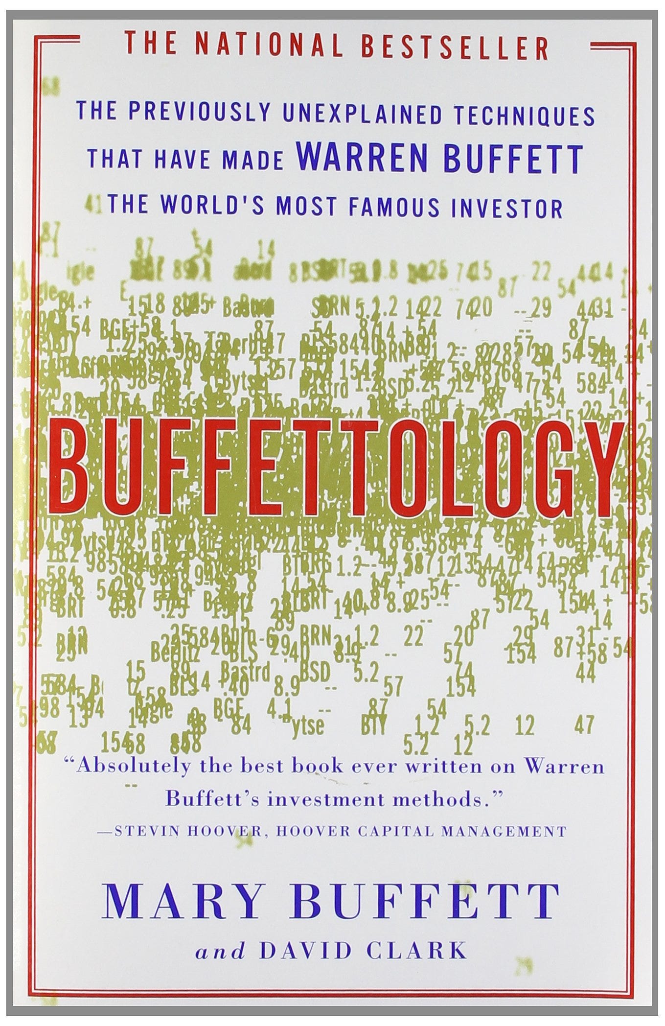 Buffettology: The Previously Unexplained Techniques That Have Made Warren  Buffett The Worlds: Buffett, Mary, Clark, David: 9780684848211: Amazon.com:  Books