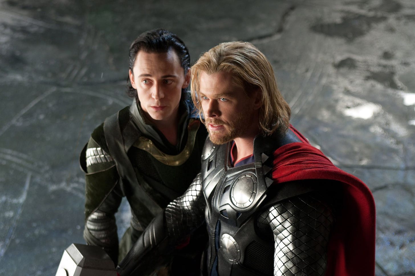 Thor and Loki from the first Thor movie.