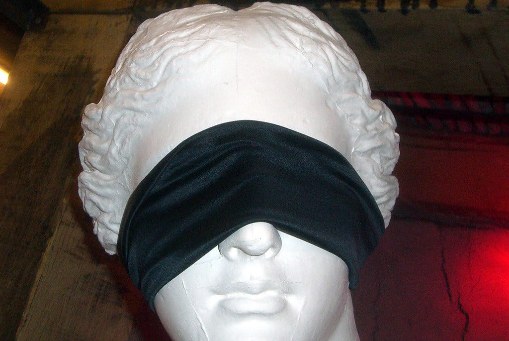 "Venus blindfolded" by Gastev is licensed under CC BY 2.0.