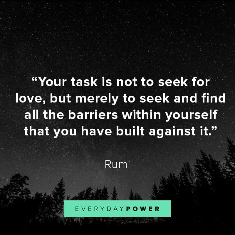Image result for rumi love barriers