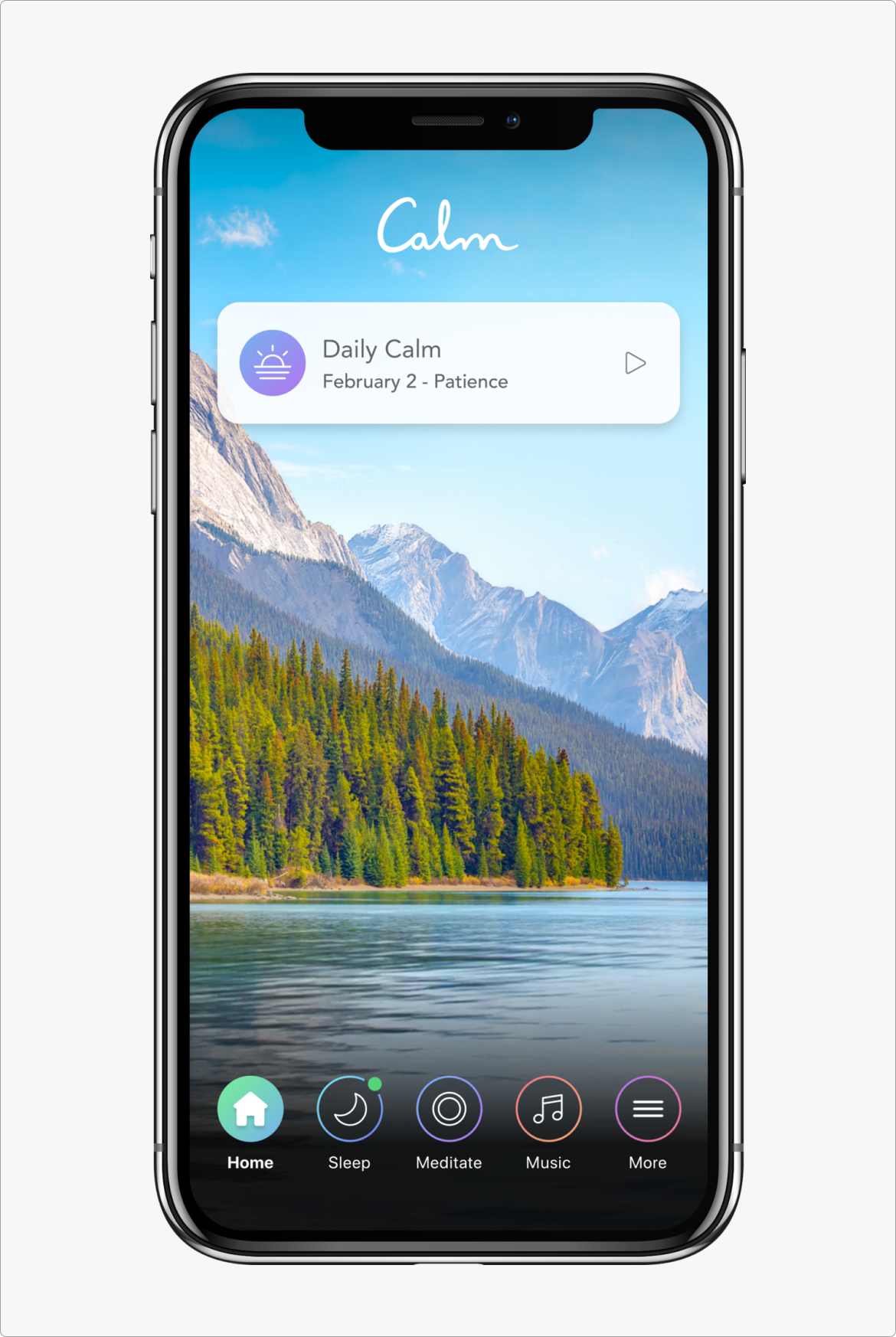 Calm mobile app
