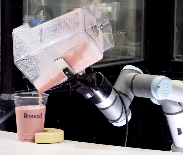 Blendid's New Feature Has the Robot Hold Your Smoothie Until You're Ready
