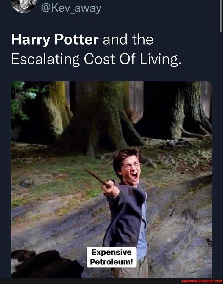 Harry Potter and the Escalating Cost Of Living. I Expensive Petroleum!  Petroleum! - America's best pics and videos