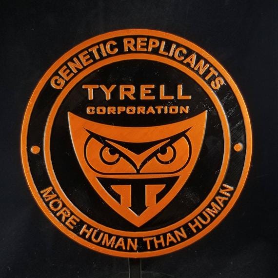 Blade Runner Tyrell Corporation Logo Inspired Plaque Prop | Etsy