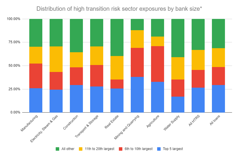 Distribution of high transition risk report