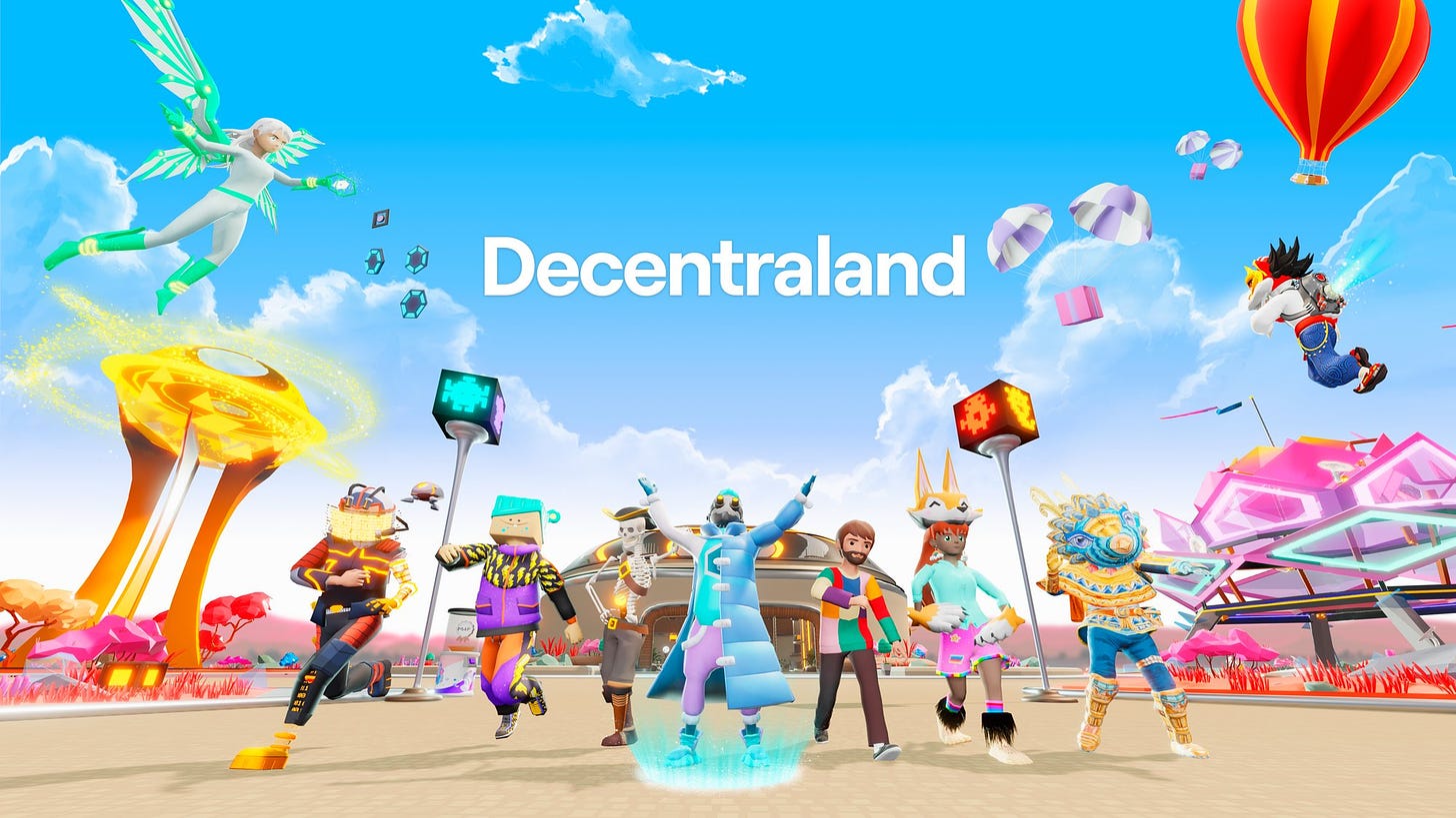 Decentraland on Twitter: "Find out what Decentraland has in store for the  year in the 2022 Manifesto. Tl;dr: desktop client, social and voice chat  improvements, linked #NFTs as wearables, tokenized emotes, smart